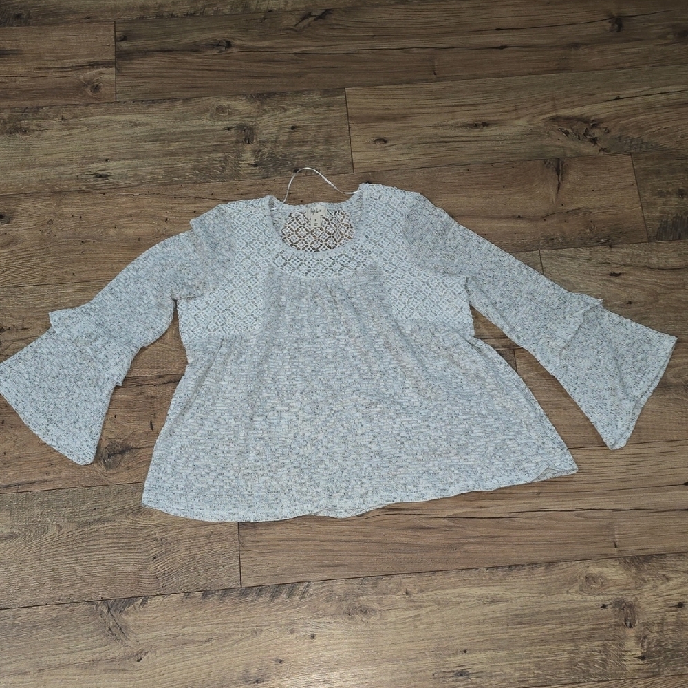 Style & Co. Women's Gray Crew Neck Sweater